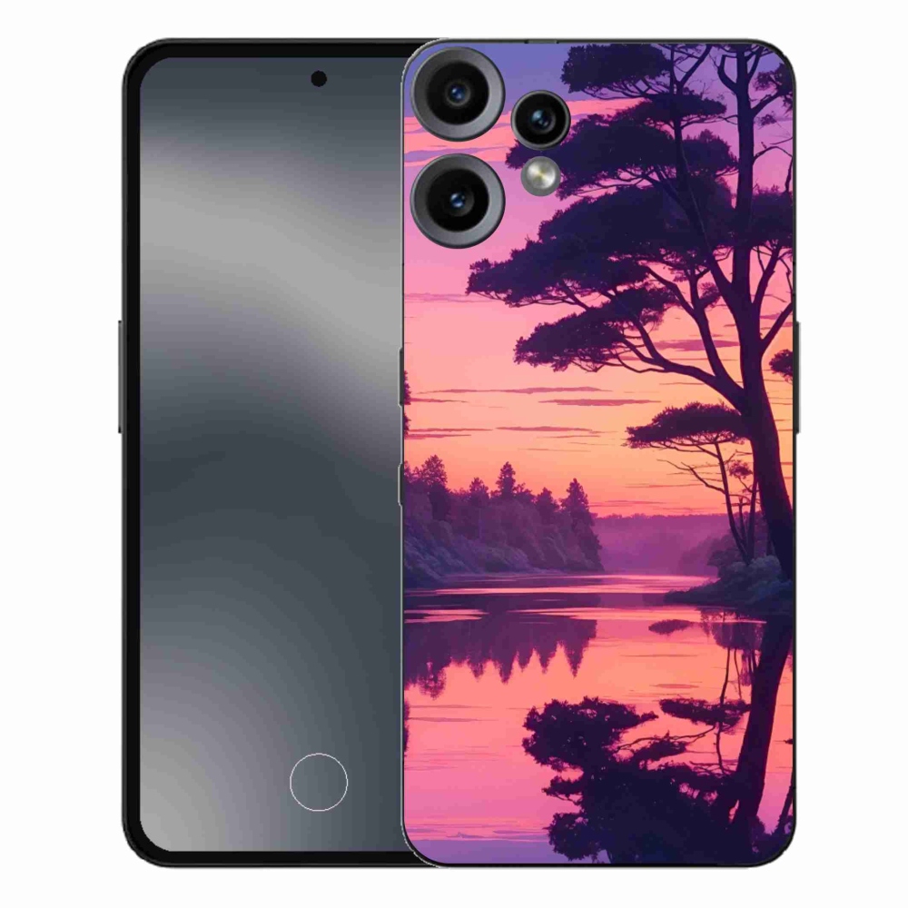 Gélový kryt mmCase na Nothing CMF Phone 2 Pro - západ slnka nad jazerom