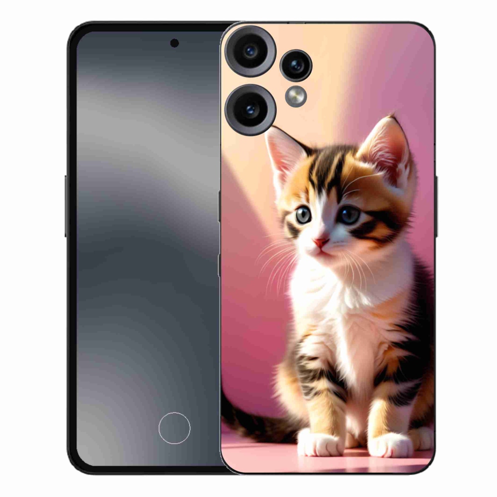 Gélový kryt mmCase na Nothing CMF Phone 2 Pro - zvedavé mačiatko 2