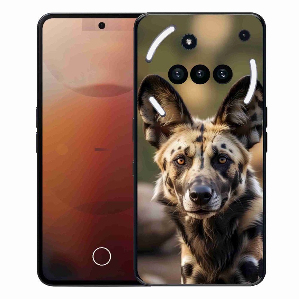 Gélový kryt mmCase na Nothing Phone (3a) - africký divoký pes