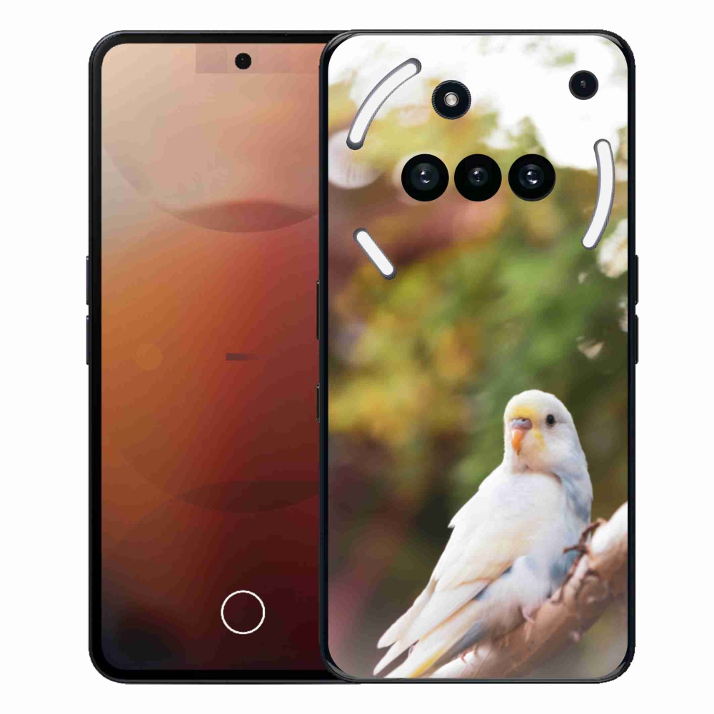 Gélový kryt mmCase na Nothing Phone (3a) - andulka biela