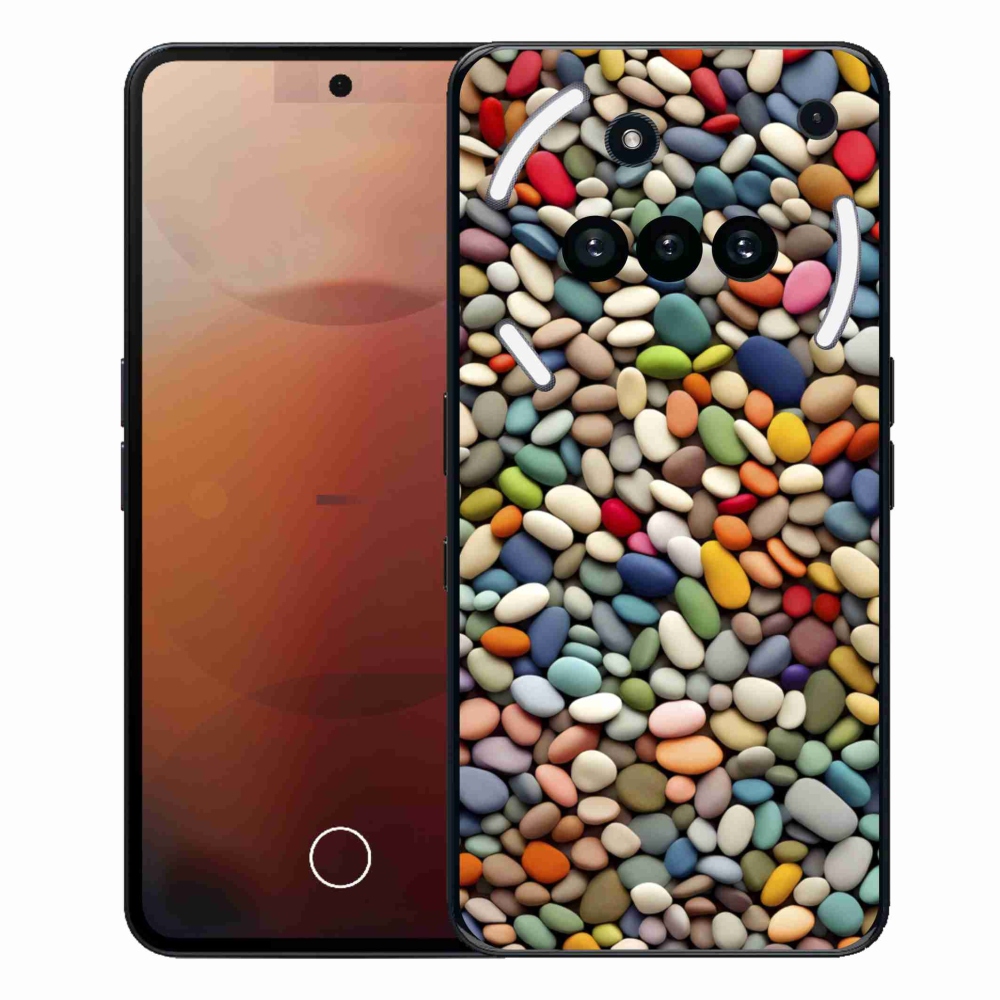 Gélový kryt mmCase na Nothing Phone (3a) - farebné kamienky 2
