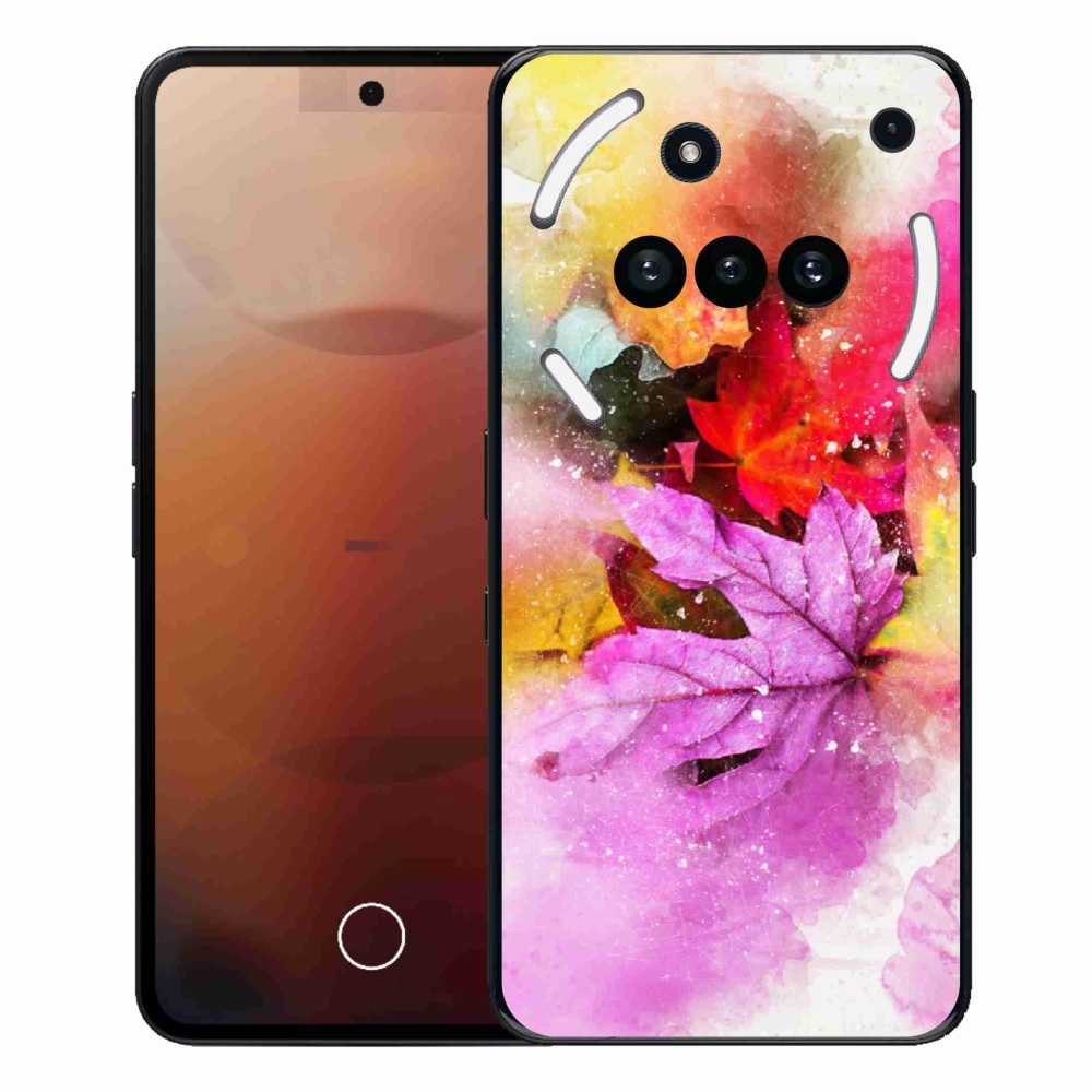 Gélový kryt mmCase na Nothing Phone (3a) - farebné listy