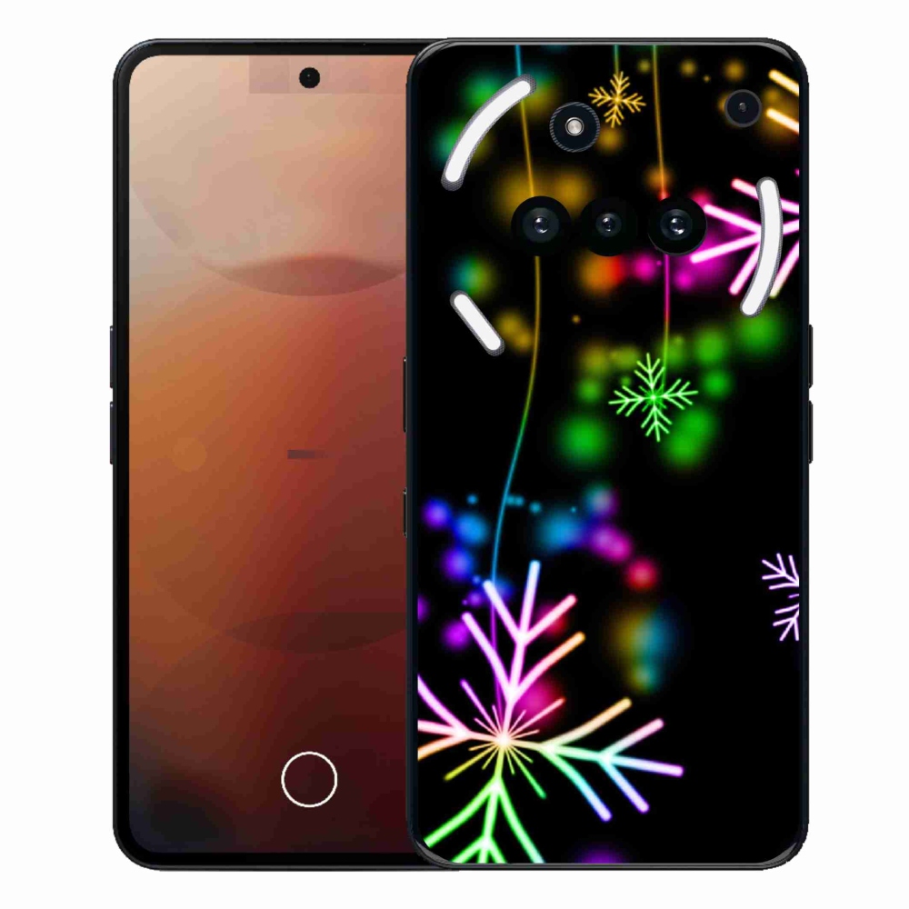 Gélový kryt mmCase na Nothing Phone (3a) - farebné vločky
