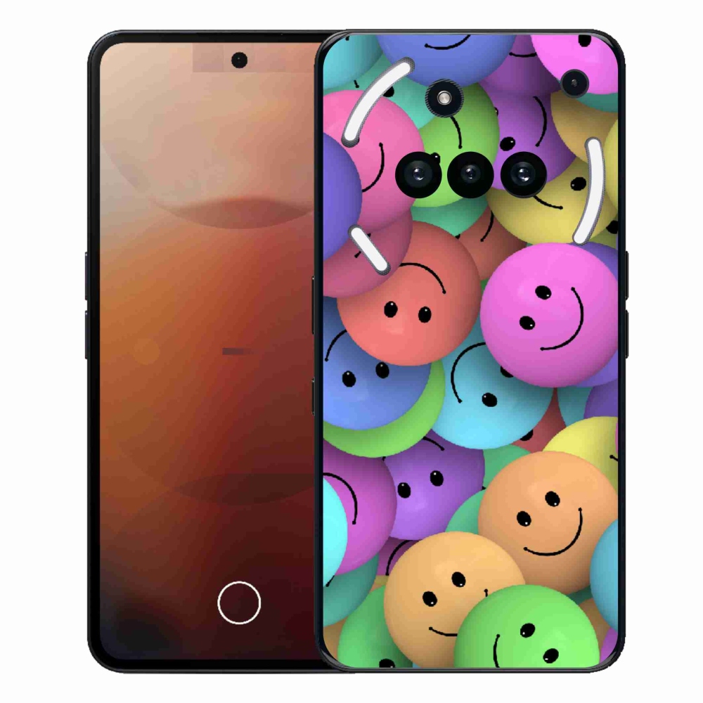 Gélový kryt mmCase na Nothing Phone (3a) - farební smajlíci