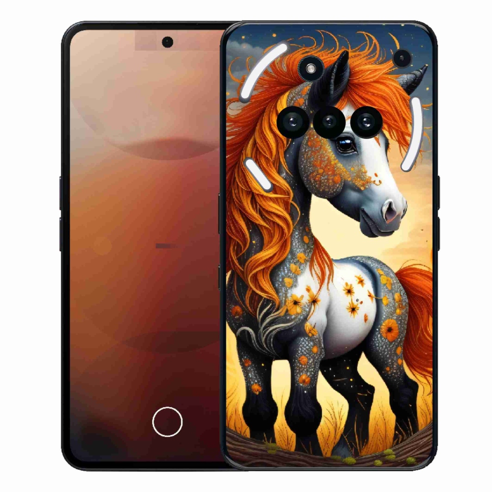 Gélový kryt mmCase na Nothing Phone (3a) - farebný poník