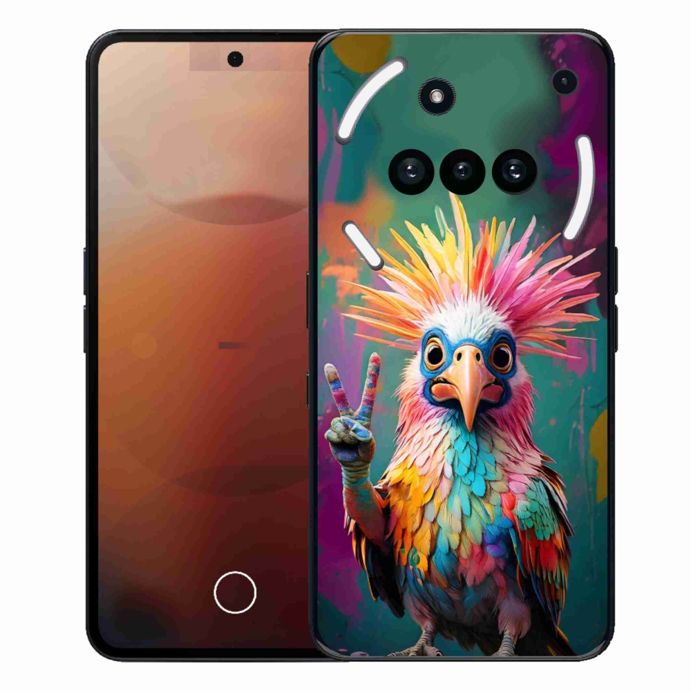 Gélový kryt mmCase na Nothing Phone (3a) - farebný rebel