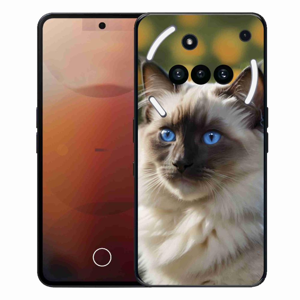 Gélový kryt mmCase na Nothing Phone (3a) - biely ragdoll