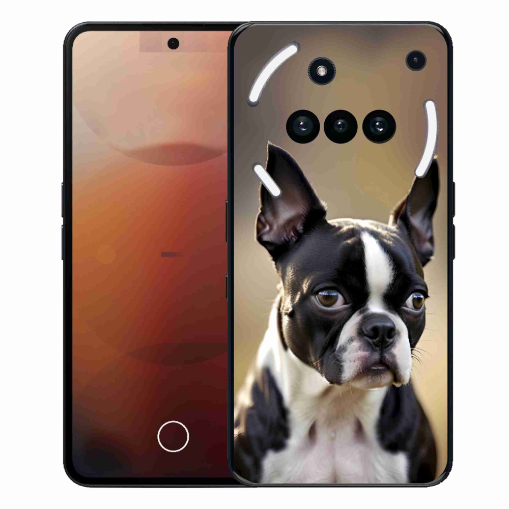 Gélový kryt mmCase na Nothing Phone (3a) - bostonský teriér