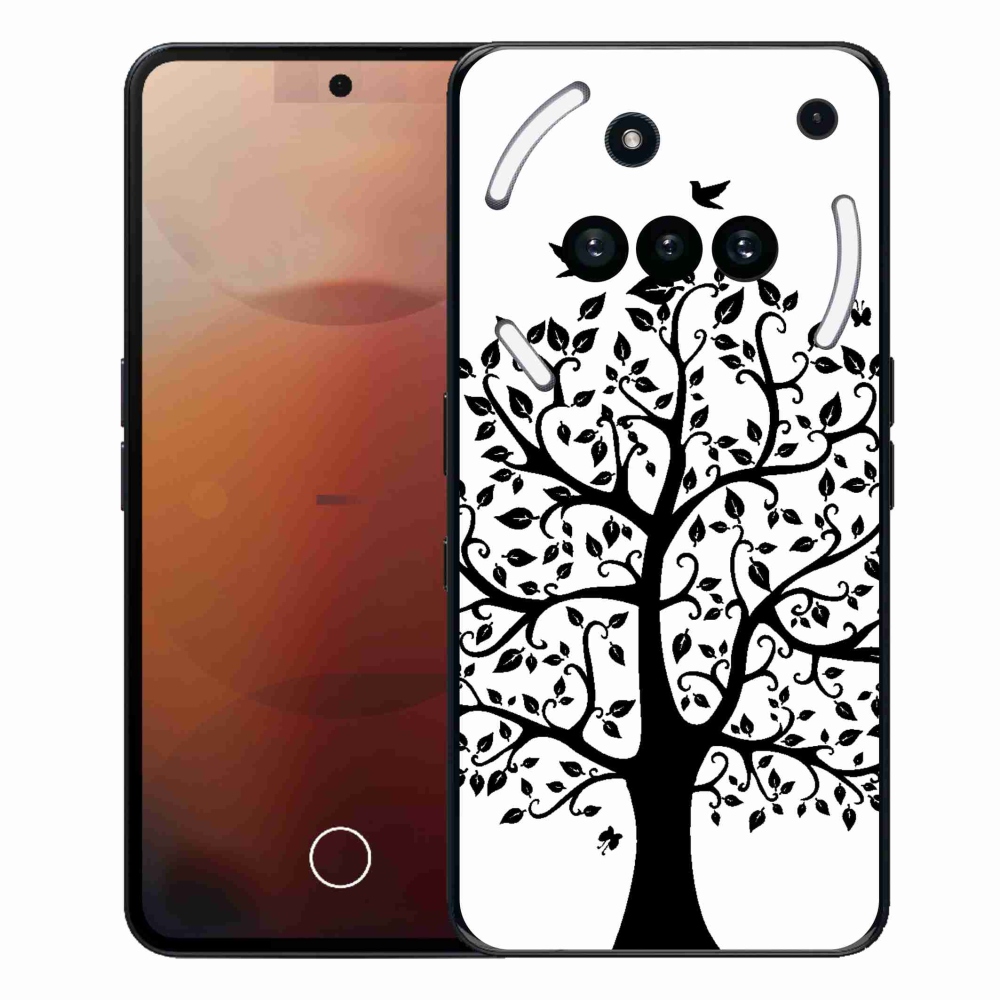 Gélový kryt mmCase na Nothing Phone (3a) - čiernobiely strom