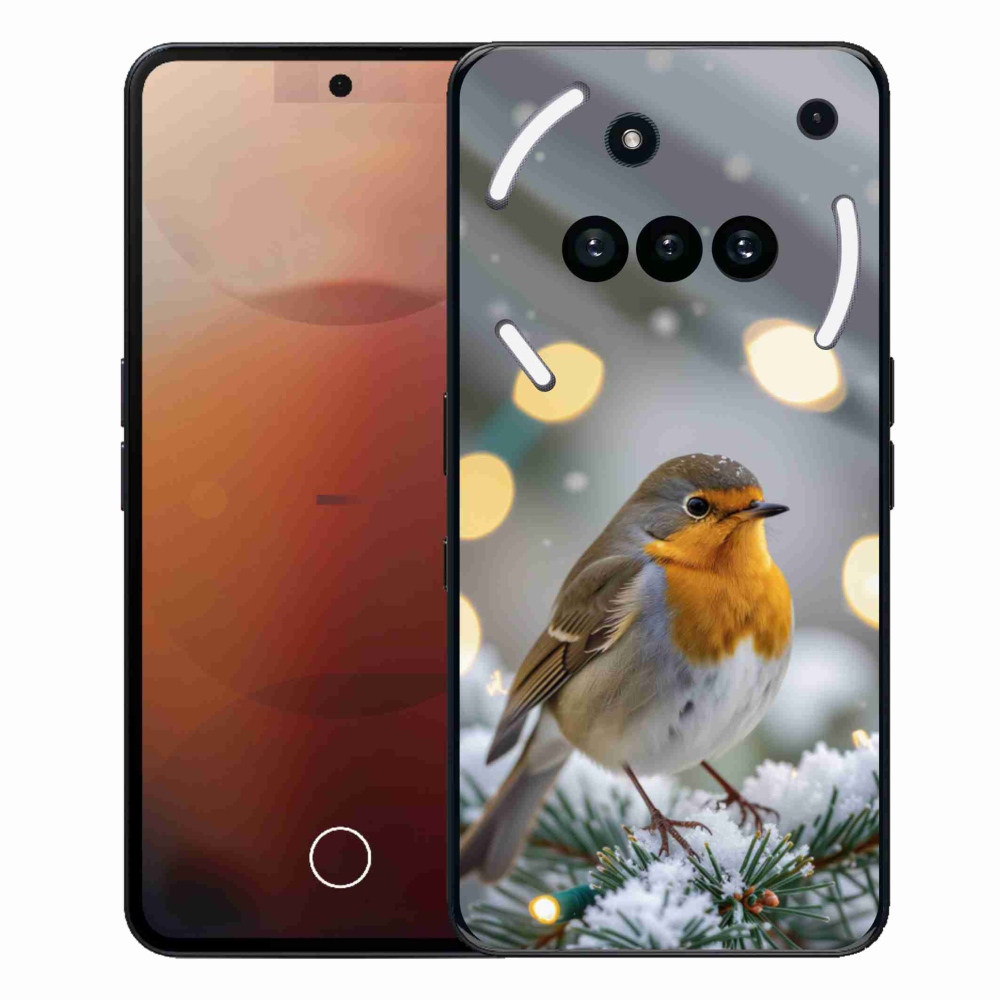 Gélový kryt mmCase na Nothing Phone (3a) - červienka v zime