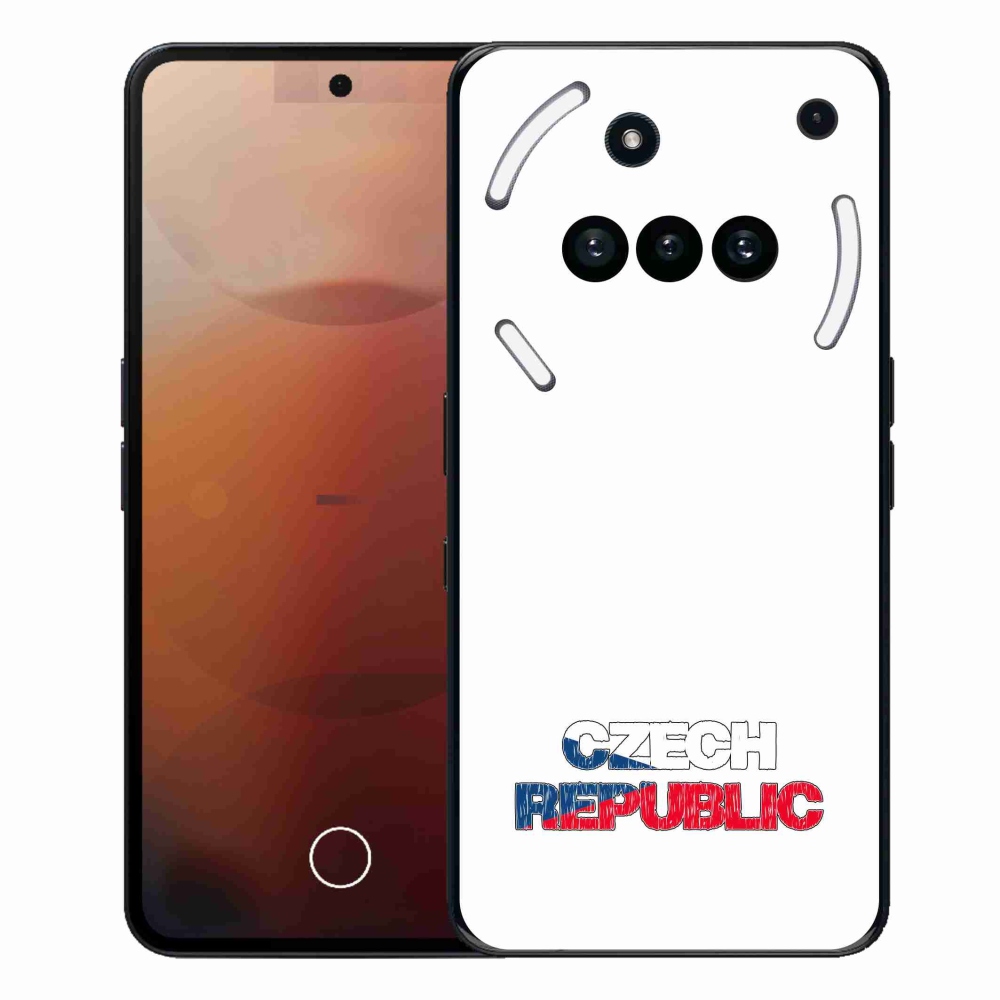 Gélový kryt mmCase na Nothing Phone (3a) - Slovak Republic biele pozadie
