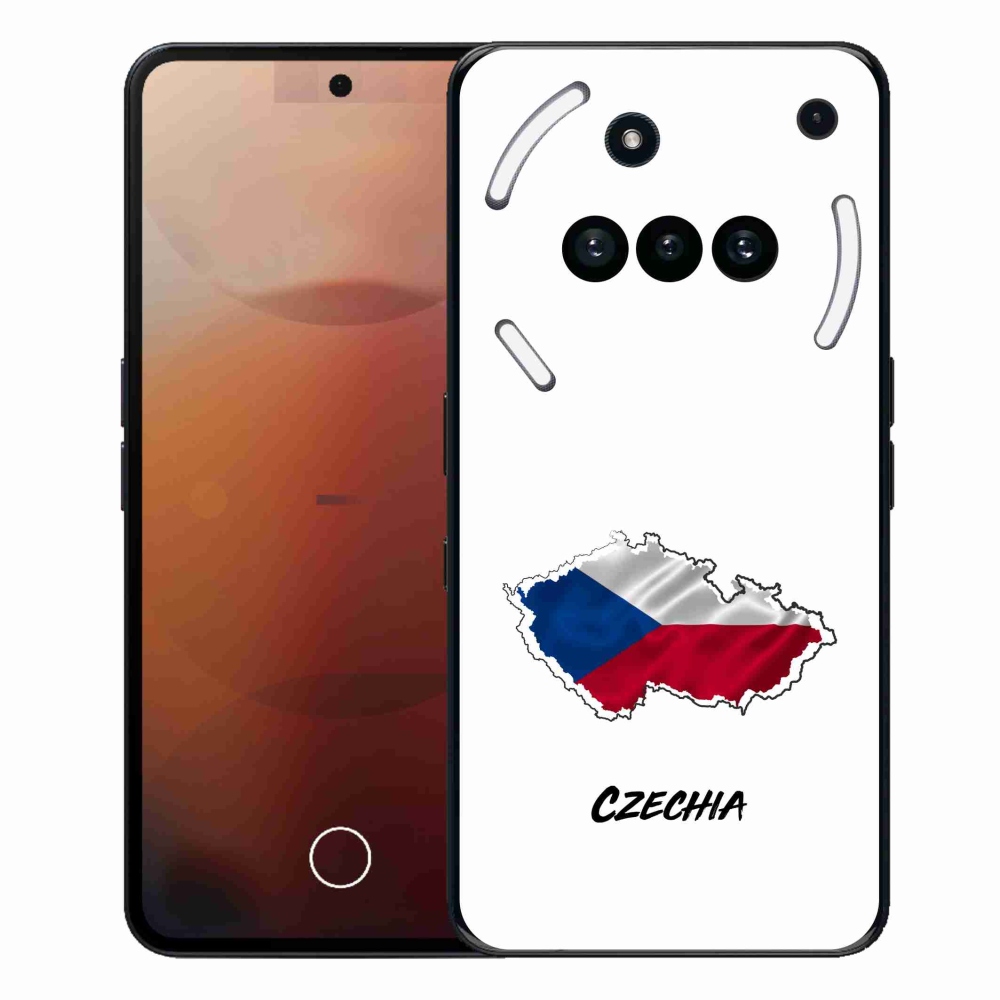 Gélový kryt mmCase na Nothing Phone (3a) - Slovakia biele pozadie
