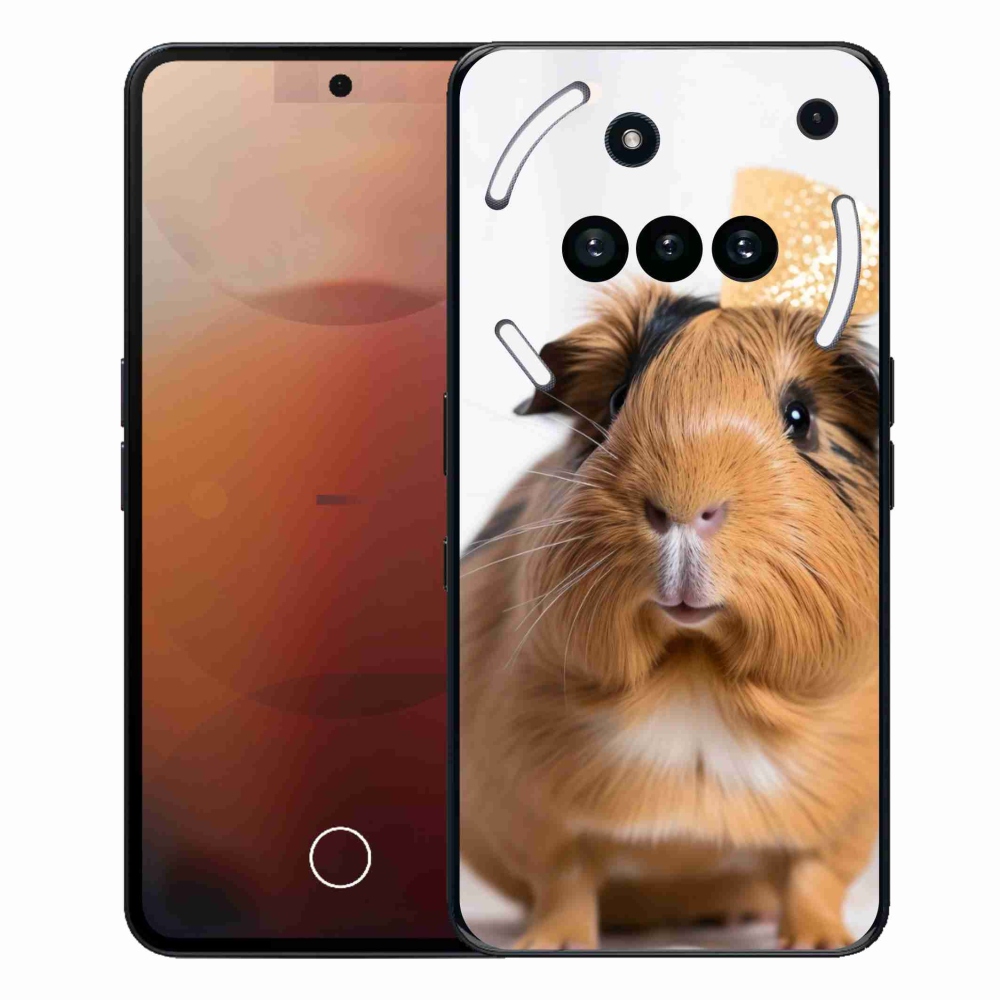 Gélový kryt mmCase na Nothing Phone (3a) - hnedé morča