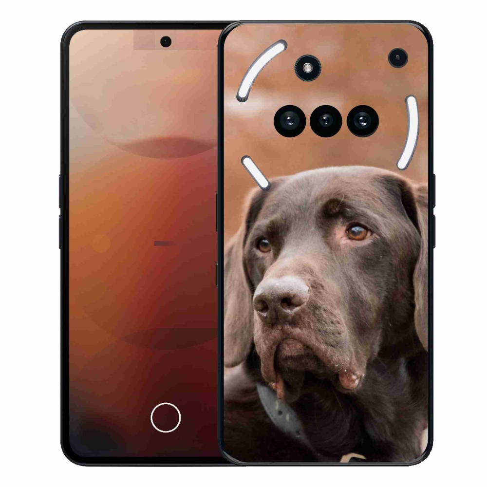 Gélový kryt mmCase na Nothing Phone (3a) - hnedý labrador