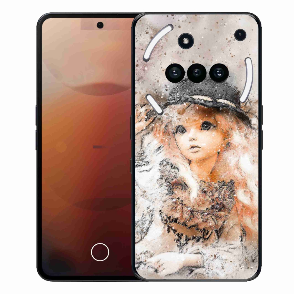 Gélový kryt mmCase na Nothing Phone (3a) - dievčatko s klobúkom