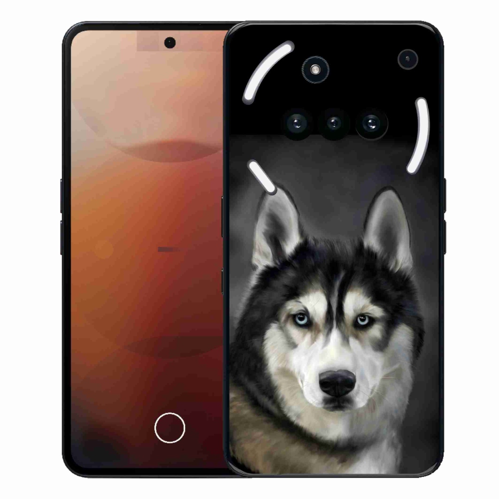 Gélový kryt mmCase na Nothing Phone (3a) - husky