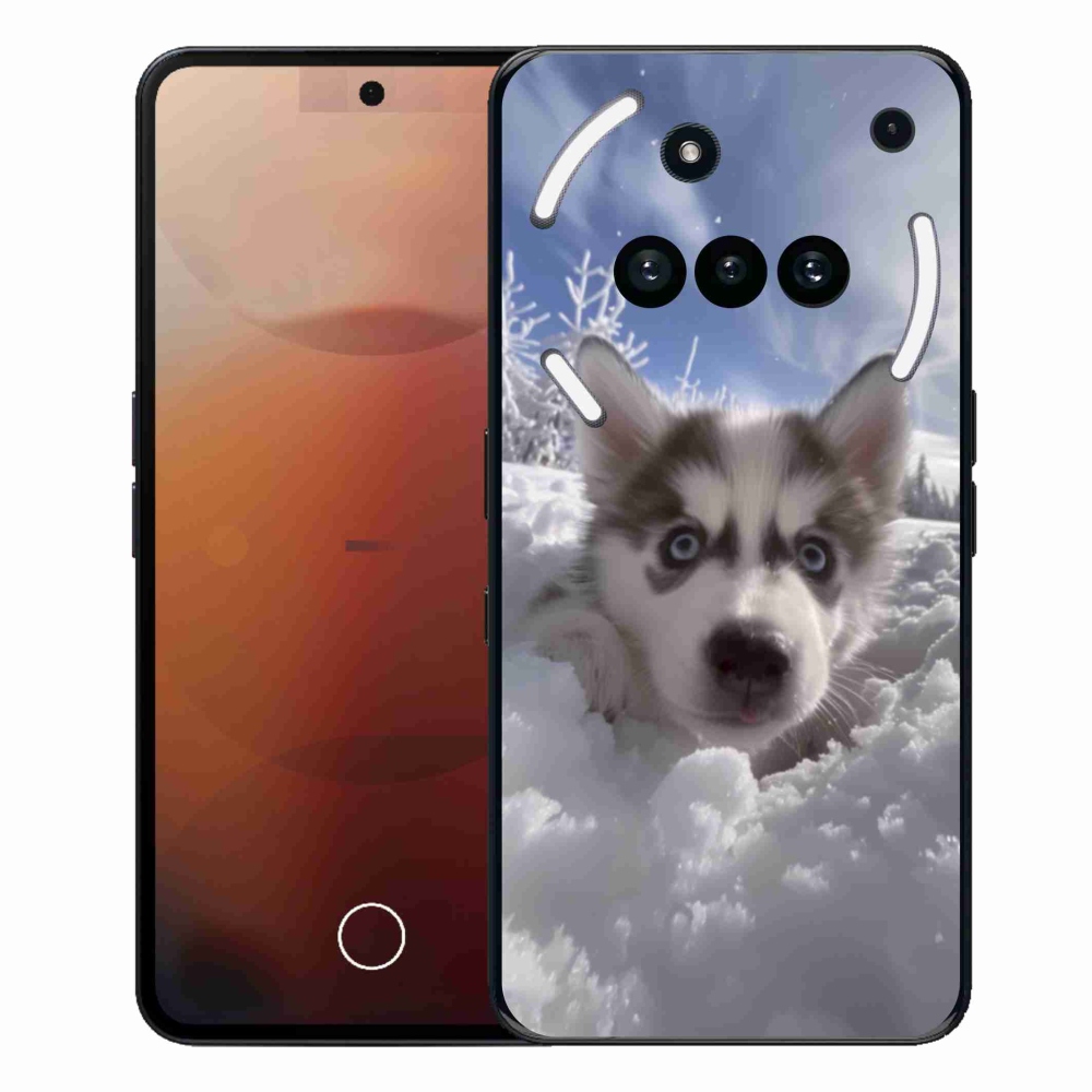 Gélový kryt mmCase na Nothing Phone (3a) - husky v snehu