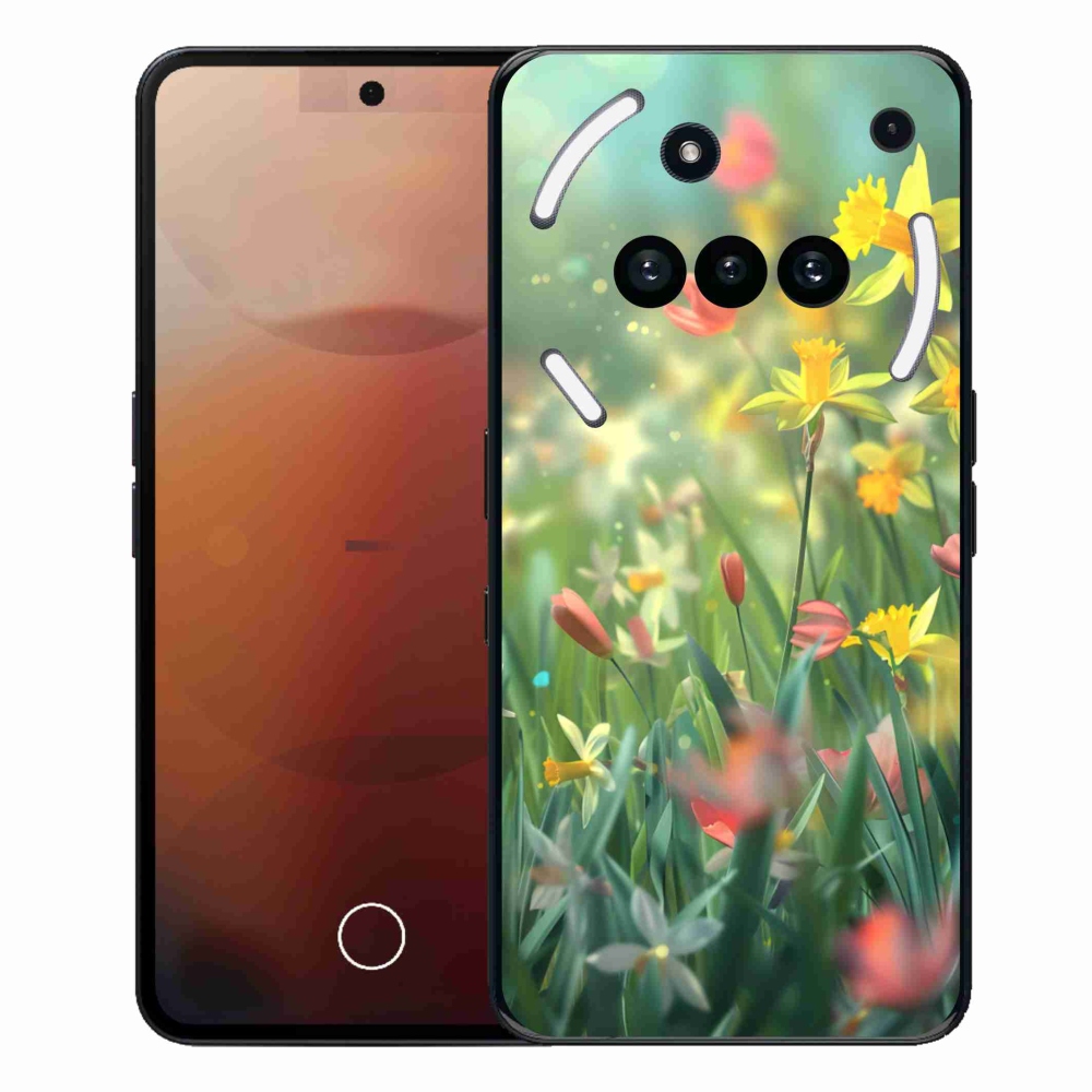 Gélový kryt mmCase na Nothing Phone (3a) - jarné kvety