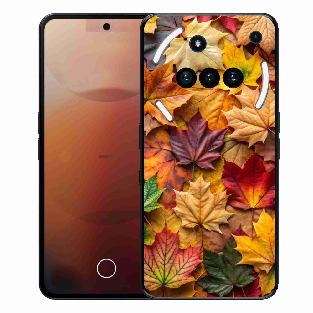 Gélový kryt mmCase na Nothing Phone (3a) - javorové listy 2