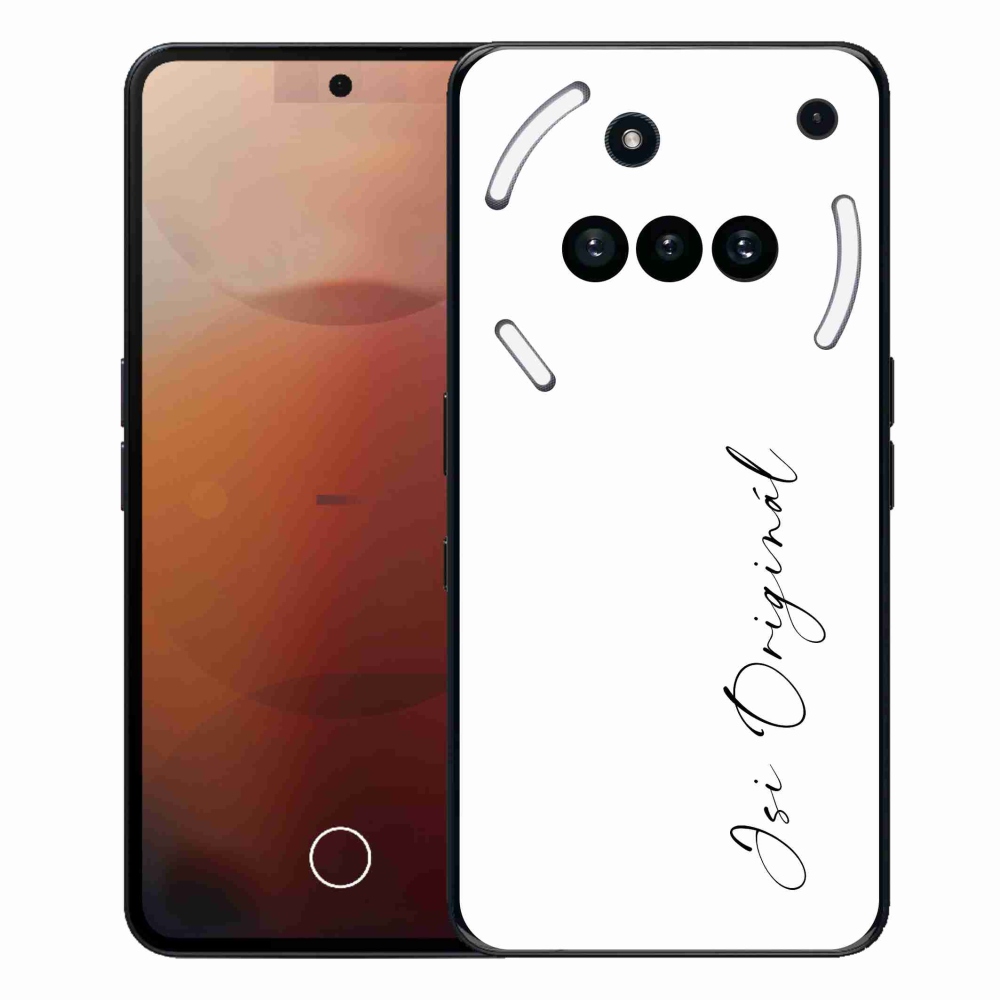 Gélový kryt mmCase na Nothing Phone (3a) - si originál biele pozadie