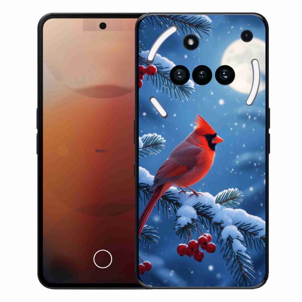 Gélový kryt mmCase na Nothing Phone (3a) - kardinál červený