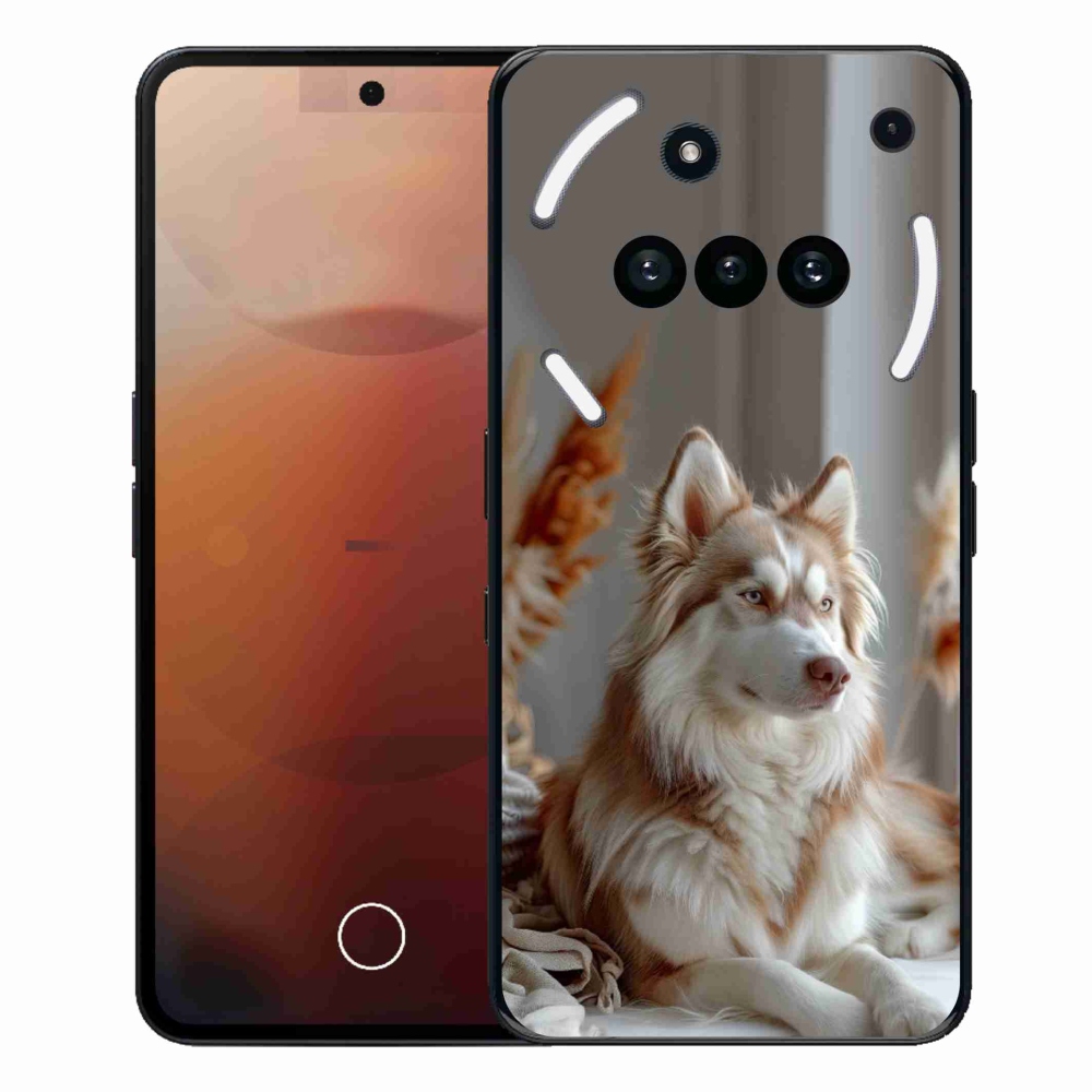 Gélový kryt mmCase na Nothing Phone (3a) - pokojný sibírsky husky