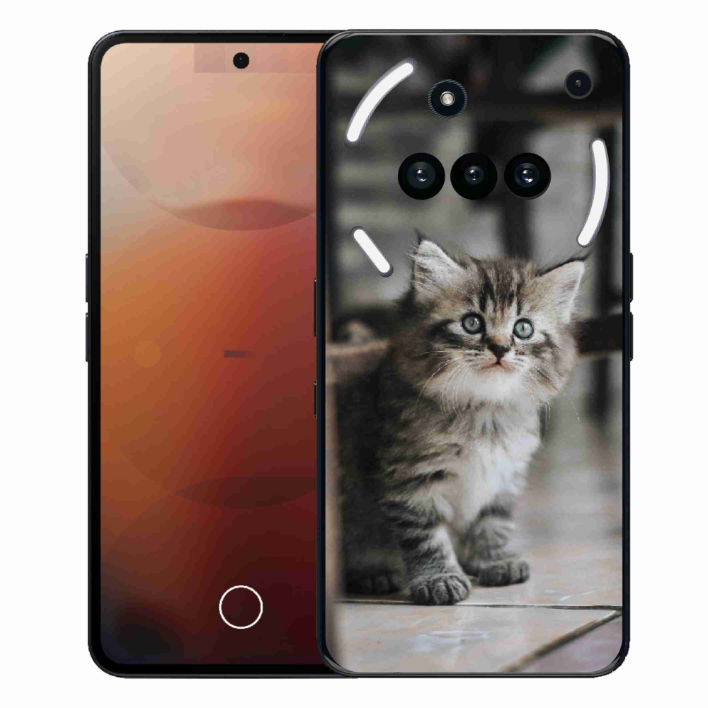 Gélový kryt mmCase na Nothing Phone (3a) - mačiatko