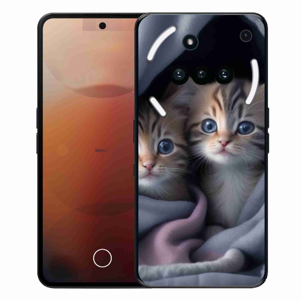 Gélový kryt mmCase na Nothing Phone (3a) - mačacie duo 2