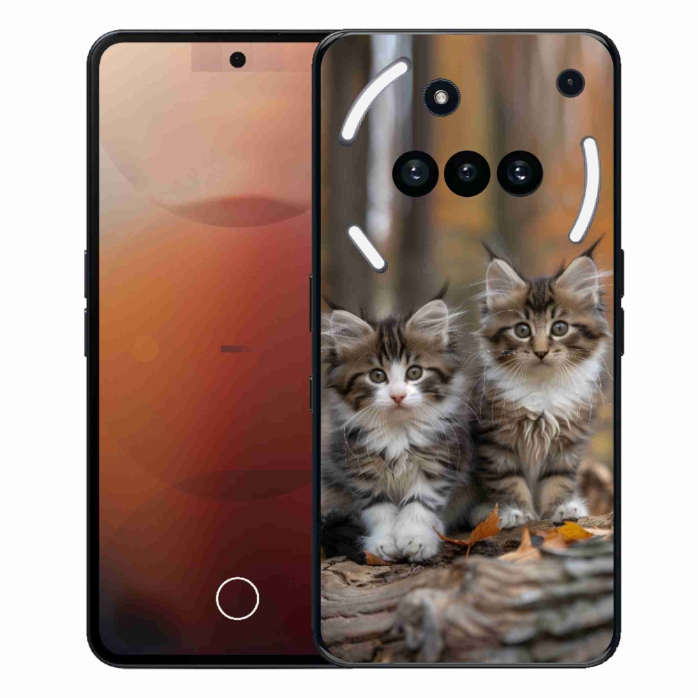 Gélový kryt mmCase na Nothing Phone (3a) - mačacie duo 3