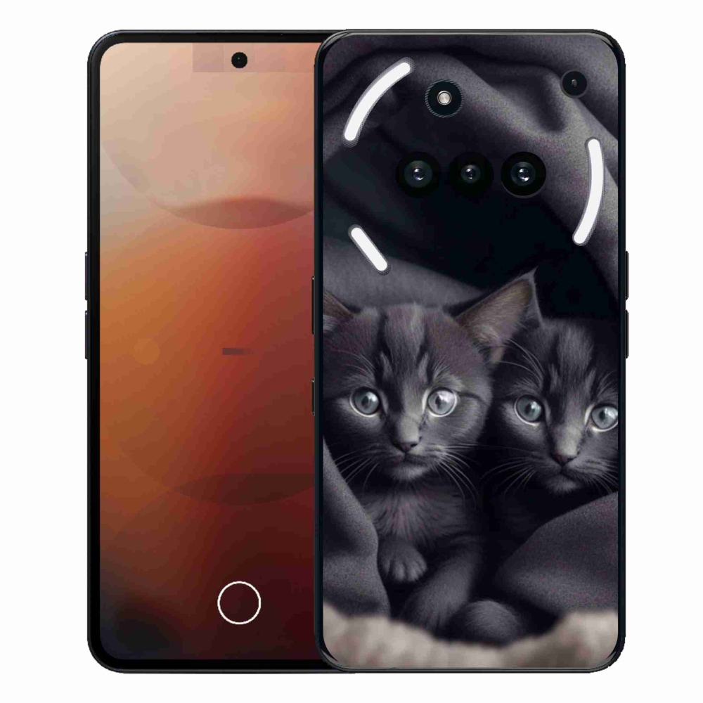 Gélový kryt mmCase na Nothing Phone (3a) - mačacie duo