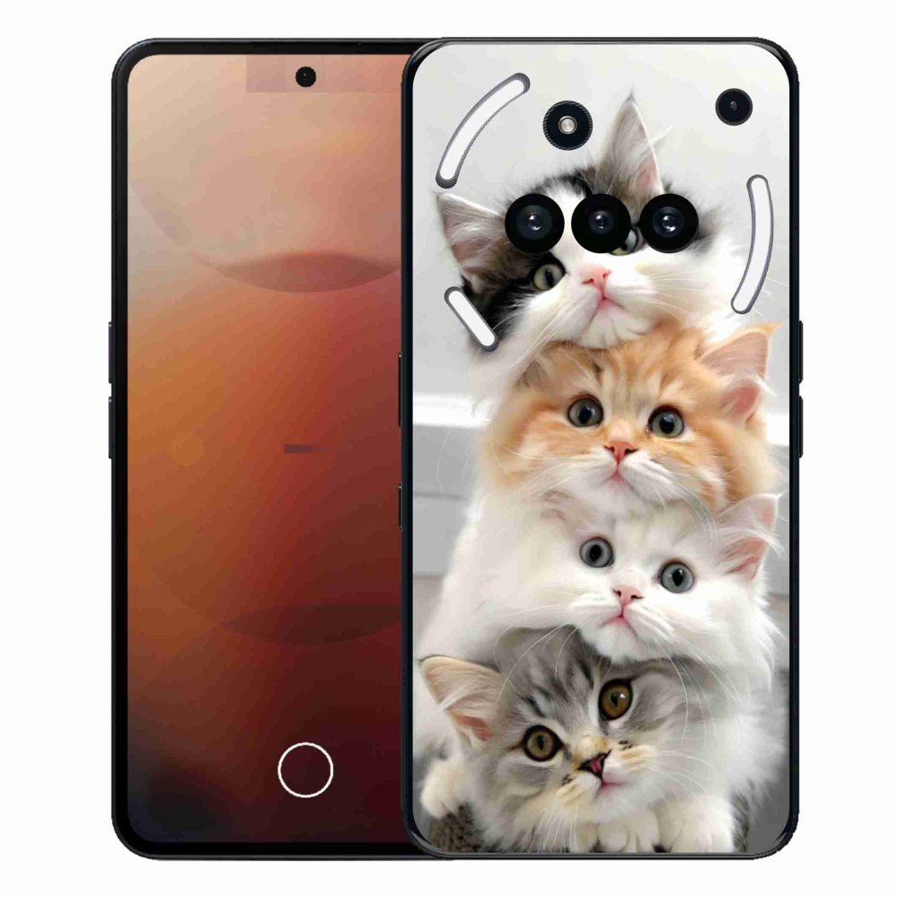 Gélový kryt mmCase na Nothing Phone (3a) - mačacia partia