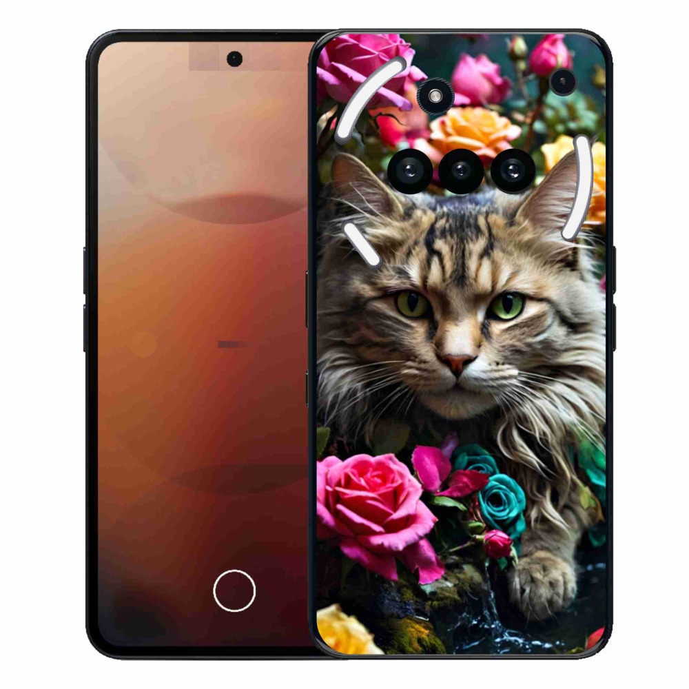 Gélový kryt mmCase na Nothing Phone (3a) - mačacie pohľad 2