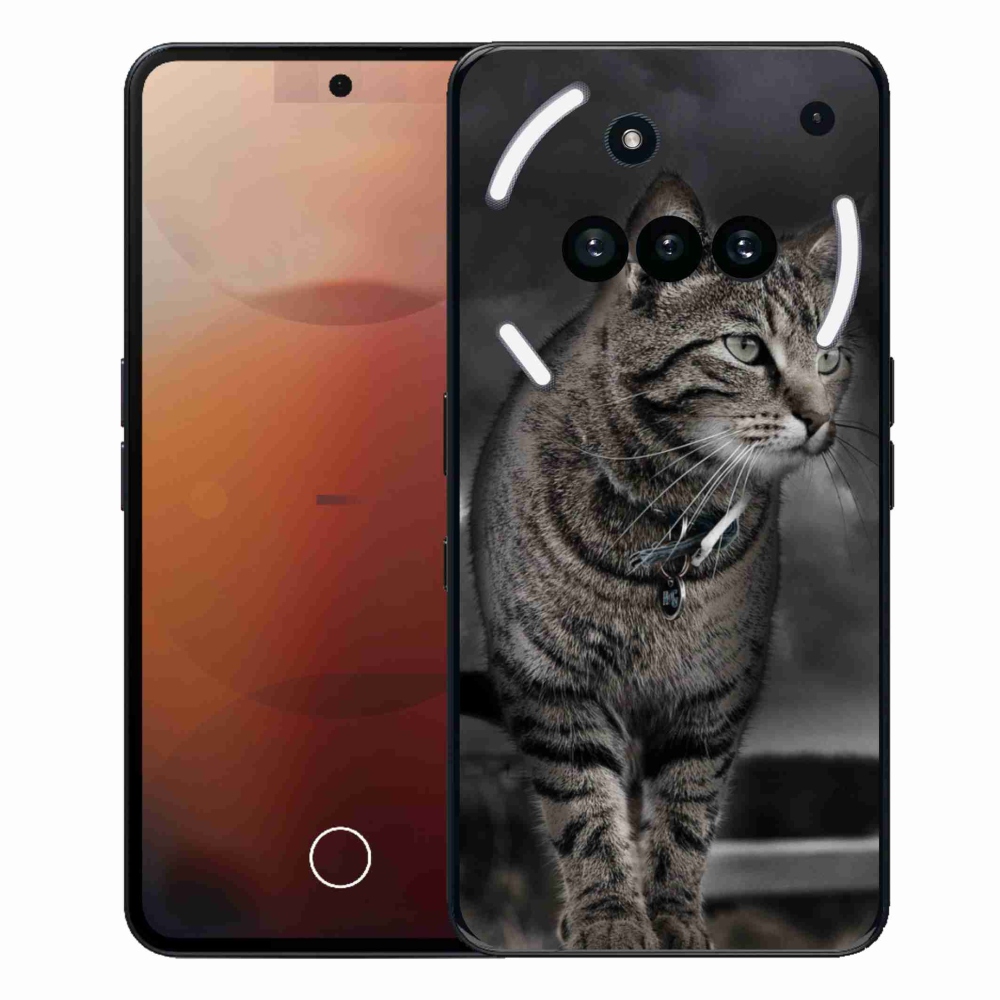 Gélový kryt mmCase na Nothing Phone (3a) - mačka
