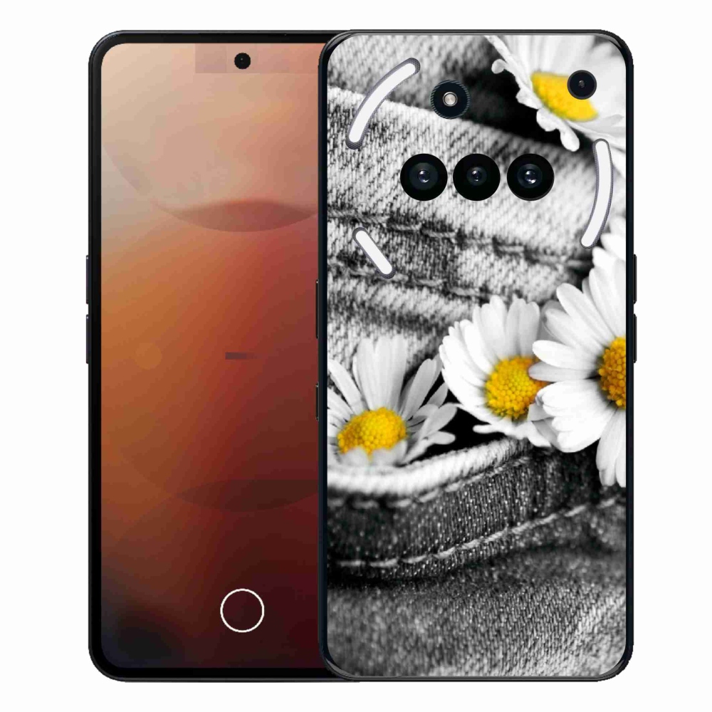 Gélový kryt mmCase na Nothing Phone (3a) - margarétky