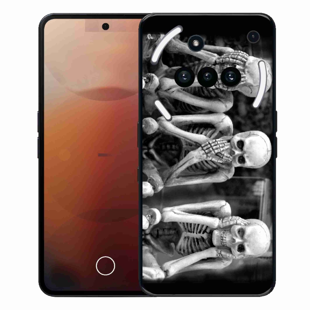 Gélový kryt mmCase na Nothing Phone (3a) - kostlivci