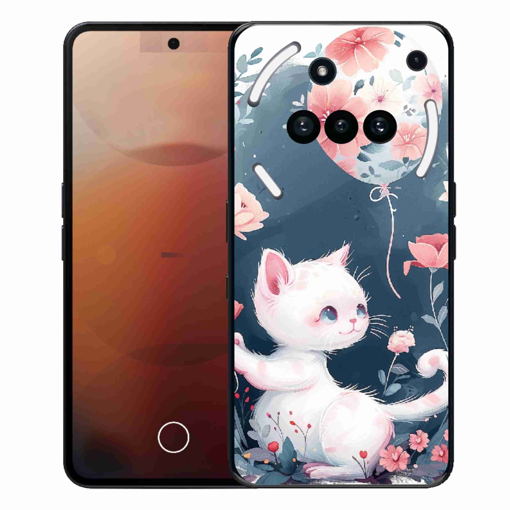 Gélový kryt mmCase na Nothing Phone (3a) - mačiatko s balónikom