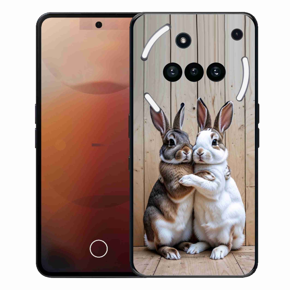 Gélový kryt mmCase na Nothing Phone (3a) - králičie pár