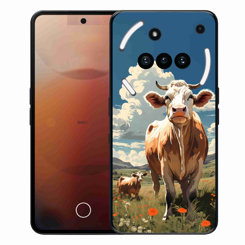 Gélový kryt mmCase na Nothing Phone (3a) - kravy na lúke