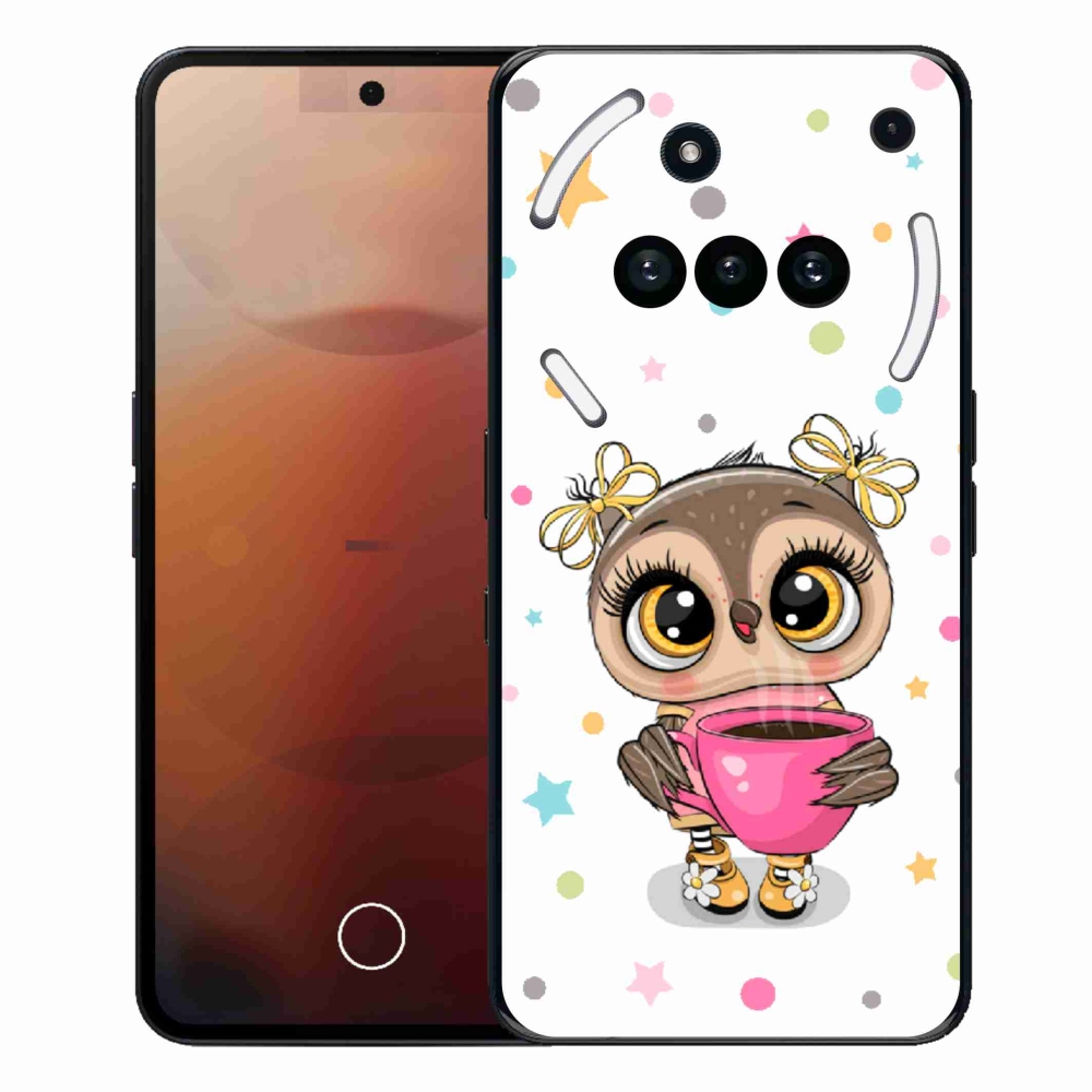 Gélový kryt mmCase na Nothing Phone (3a) - kreslená sovička