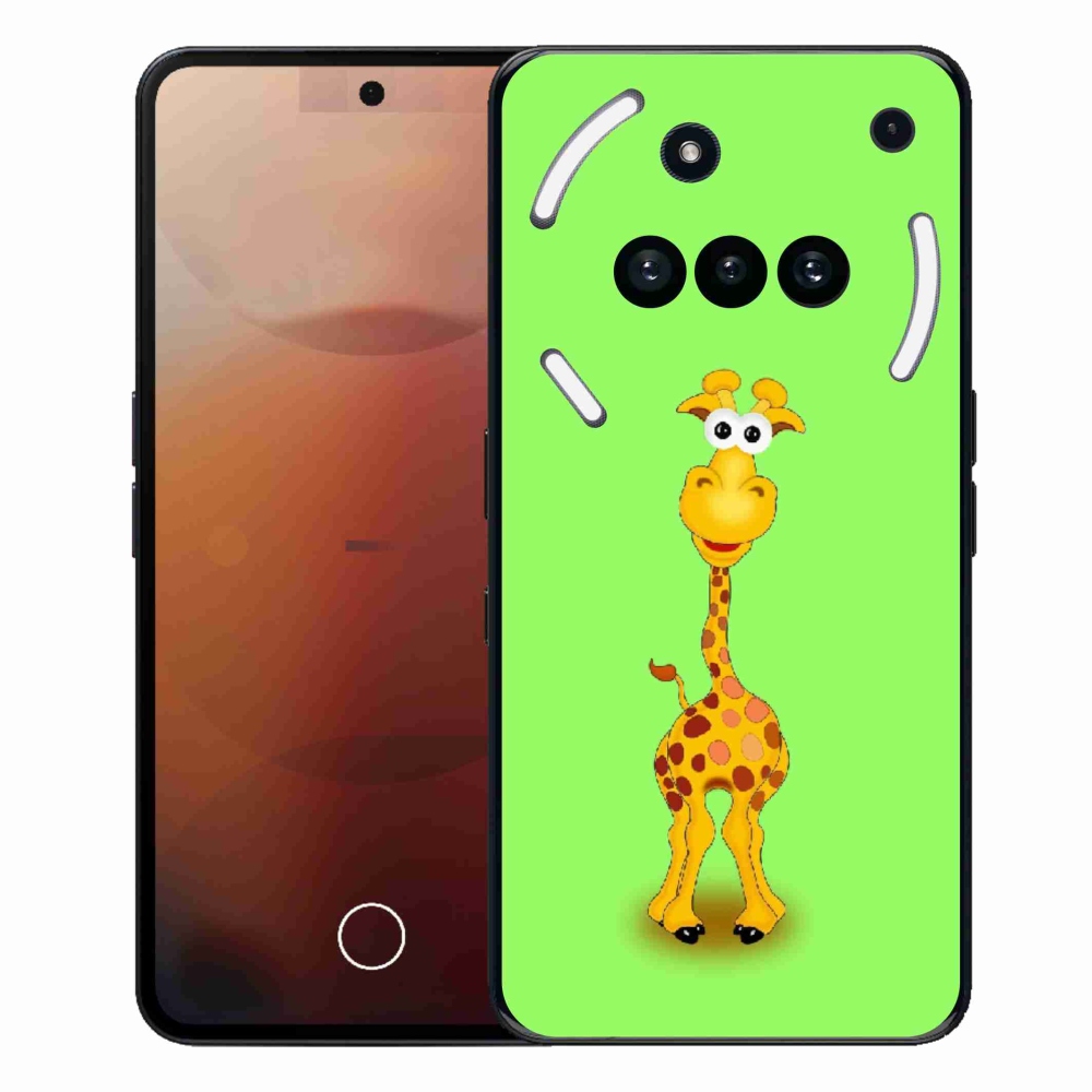 Gélový kryt mmCase na Nothing Phone (3a) - kreslená žirafa