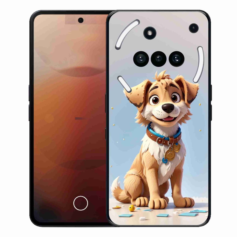 Gélový kryt mmCase na Nothing Phone (3a) - kreslené šteňa