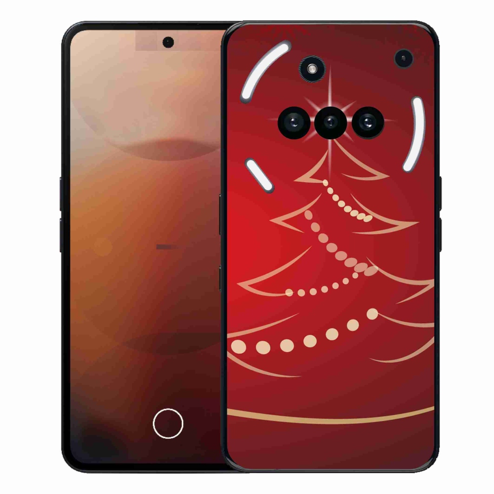 Gélový kryt mmCase na Nothing Phone (3a) - kreslený vianočný stromček
