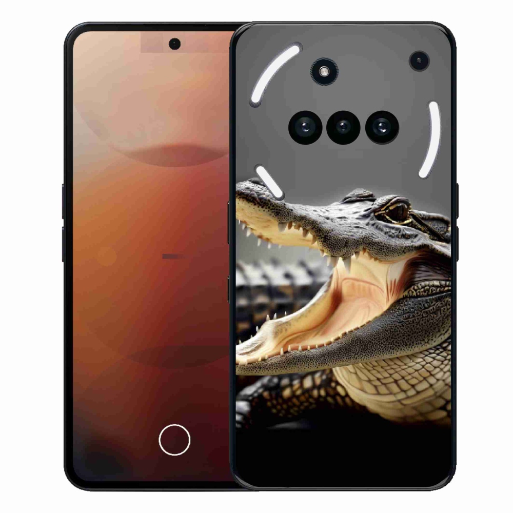 Gélový kryt mmCase na Nothing Phone (3a) - krokodíl