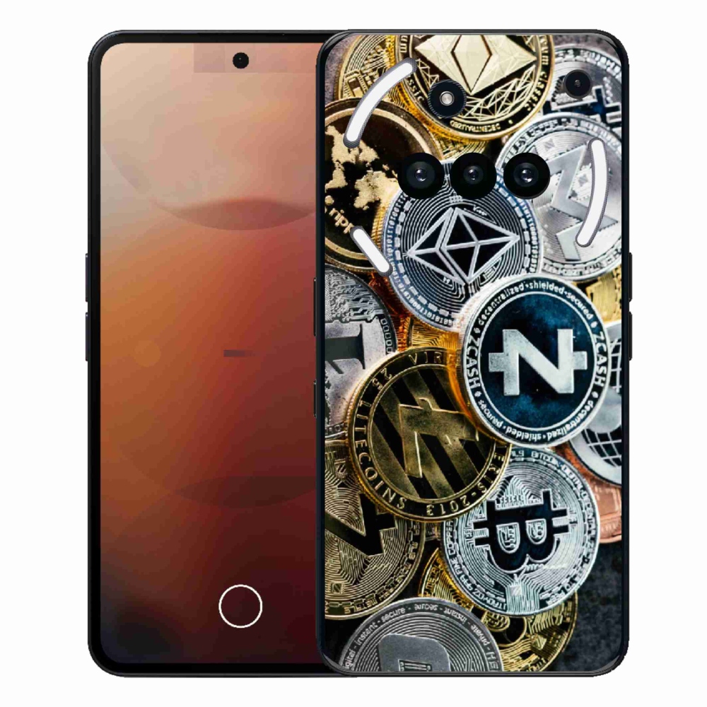 Gélový kryt mmCase na Nothing Phone (3a) - kryptomeny