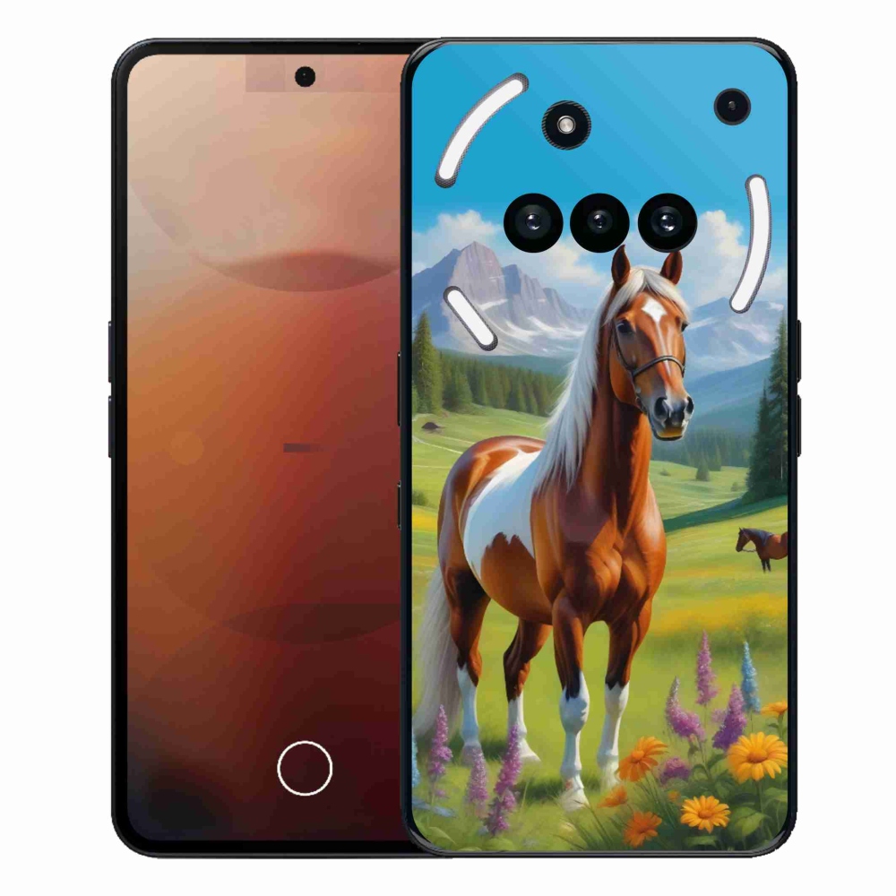 Gélový kryt mmCase na Nothing Phone (3a) - kôň na lúke
