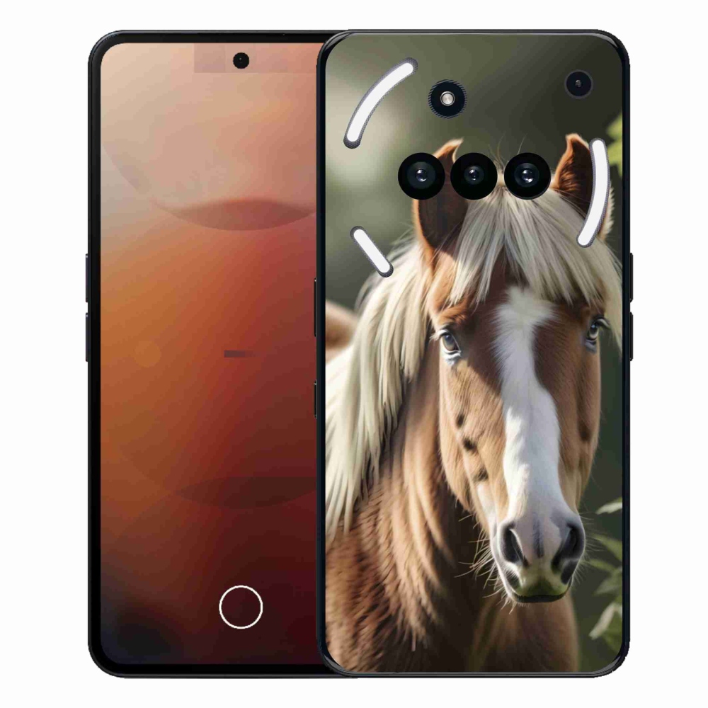 Gélový kryt mmCase na Nothing Phone (3a) - kôň so svetlou hrivou