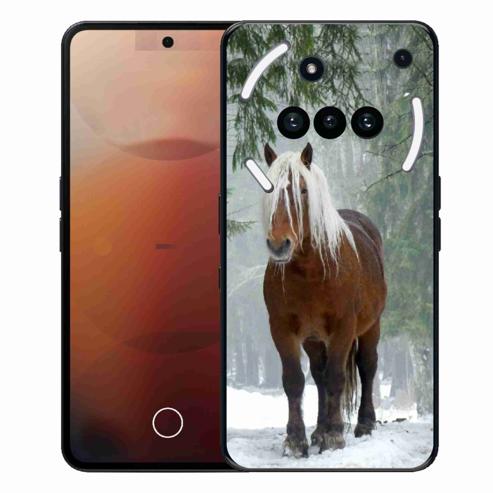 Gélový kryt mmCase na Nothing Phone (3a) - kôň v lese