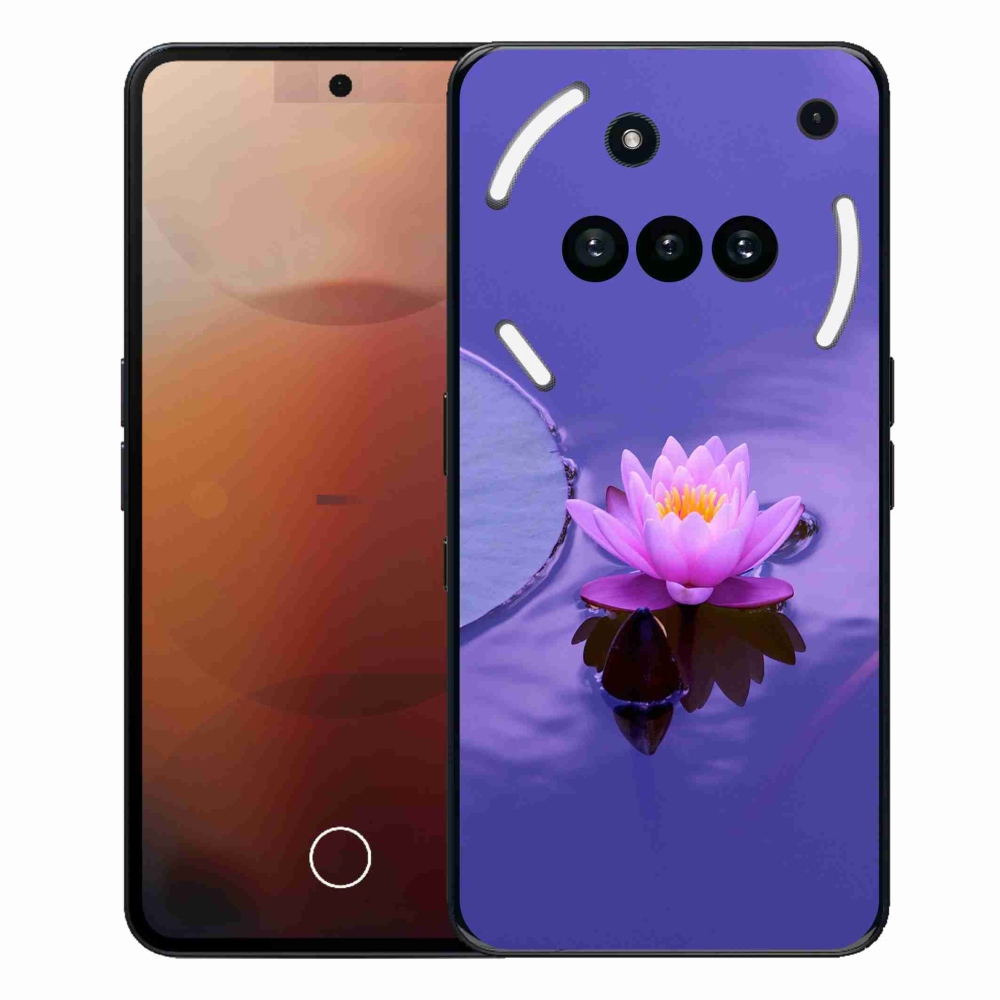 Gélový kryt mmCase na Nothing Phone (3a) - kvet na hladine