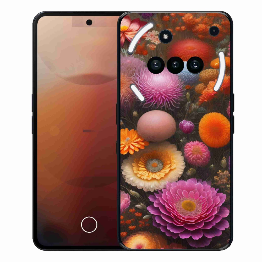 Gélový kryt mmCase na Nothing Phone (3a) - kvetinová kompozícia