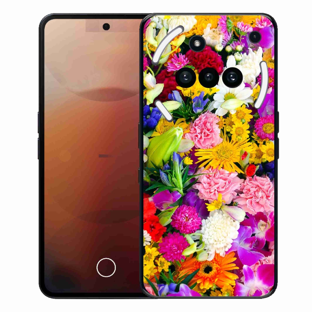 Gélový kryt mmCase na Nothing Phone (3a) - kvety 12